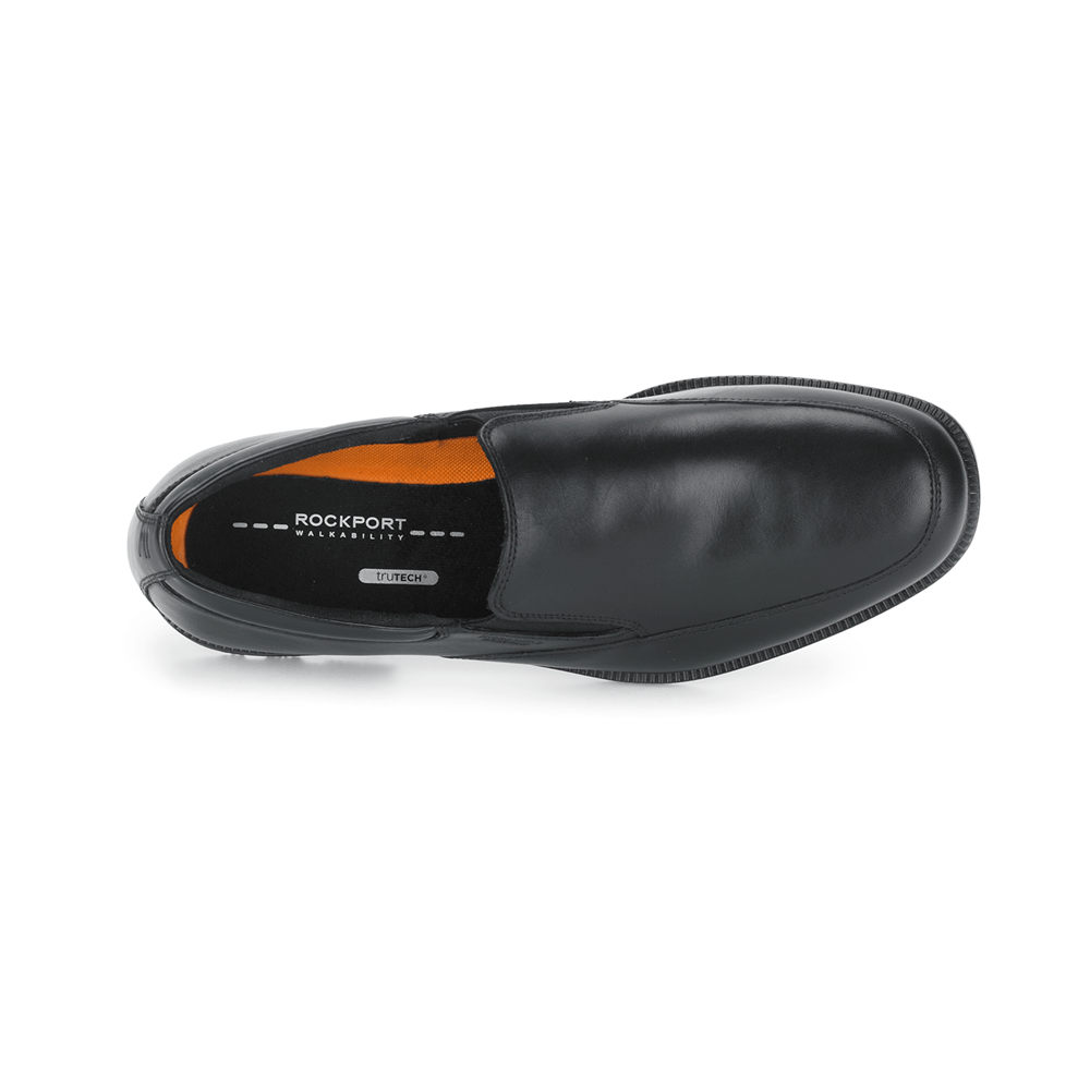 Rockport Mens Essential Details Waterproof - Slip-On Black - YQJ091746